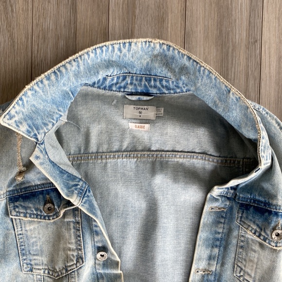 TOPMAN VINTAGE DENIM JACKET - Picture 2 of 4